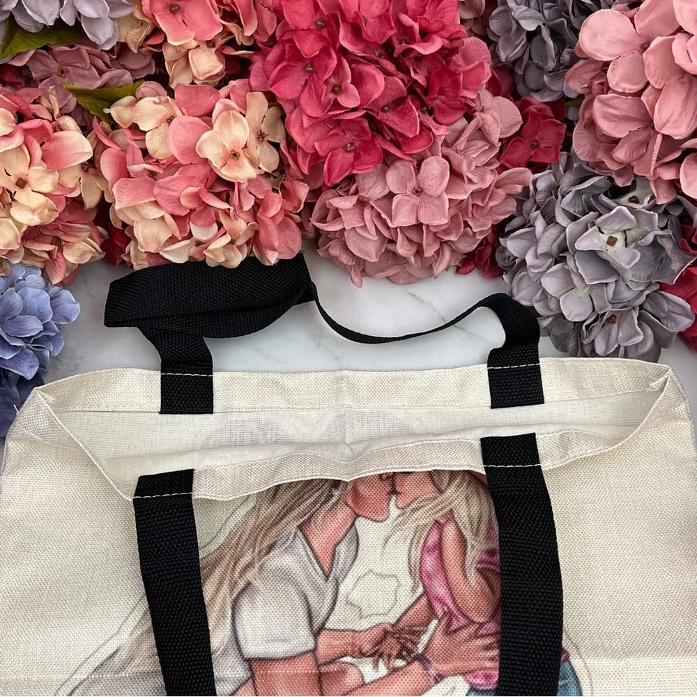 Eco-Friendly Cool Mom with Tom-Boy Skater Daughter Folding Tote Bag - Picture 11 of 14